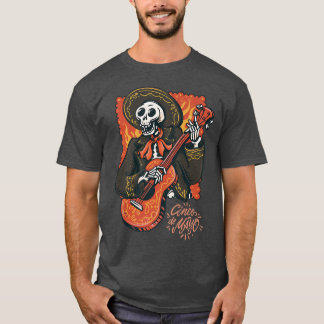 Mariachi skeleton Cinco de Mayo Bekleidung T-Shirt
