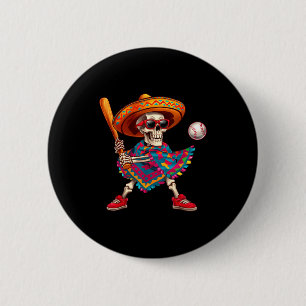 Mariachi-Skelett-Baseball-cinco-de-mayo-mexikanisc Button