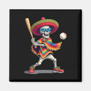 Mariachi-Skelett Bysebyll Cinco De Mayo Mexikanisc Magnet