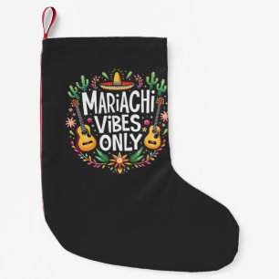 Mariachi Vibes Only Mexico Saxophone Music Lovers Kleiner Weihnachtsstrumpf