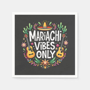 Mariachi Vibes Only Mexico Saxophone Music Lovers Serviette