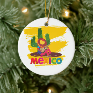 Mariachi Weihnachtsdekoration Keramik Ornament