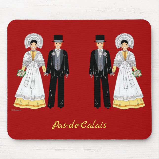 Mariage en Pas-de-Calais, Frankreich Mousepad (Vorne)