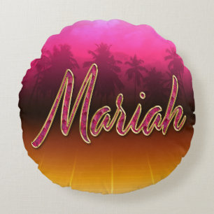 Mariah Vorname Name golden pink Kissen