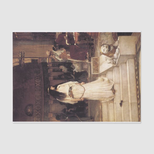 Mariamne Verließ den Richtersitz von Herod Seidenpapier (Vorderseite)