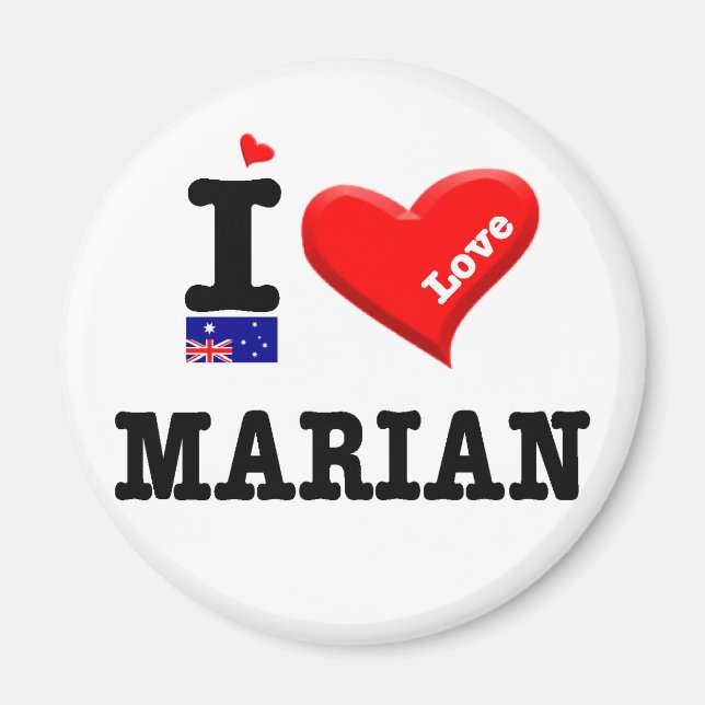 MARIAN - I Liebe Magnet (Vorne)