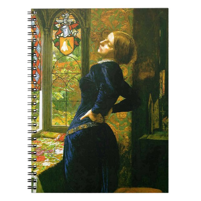Mariana durch Millais Notizbuch Notizblock (Vorderseite)