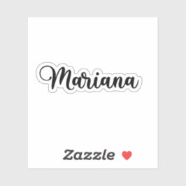 Mariana Name - Handgeschriebene Kalligrafie Aufkleber