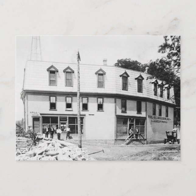 Marianna Pennsylvania Hazlett Billiards Pa 1910 Postkarte (Vorderseite)