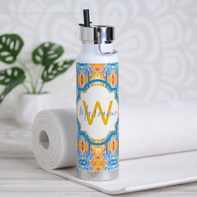 Marianne Mosaic Water Bottle Trinkflasche (Yoga (gedreht)
