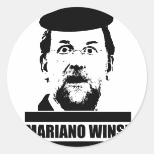 Mariano Wins! Runder Aufkleber