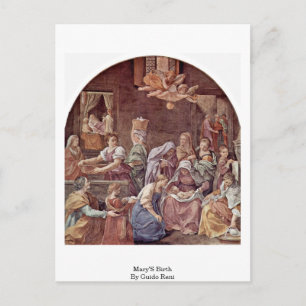 Marias Geburt von Guido Reni Postkarte