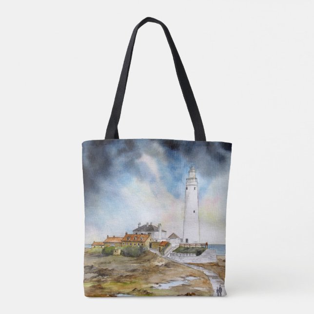 Marias Leuchtturm Tote Bag (Rückseite)