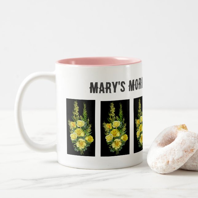 Marias Morgenkaffee-Tasse Personalisierte Tasse (Mit Donut)