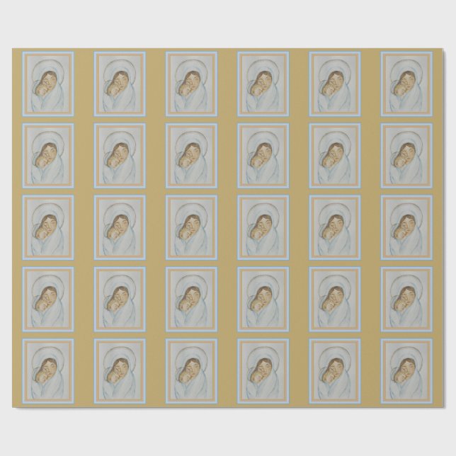 Marias Weihnachten Geschenkpapier (Flach)