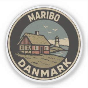 Maribo, Dänemark Danmark  Aufkleber