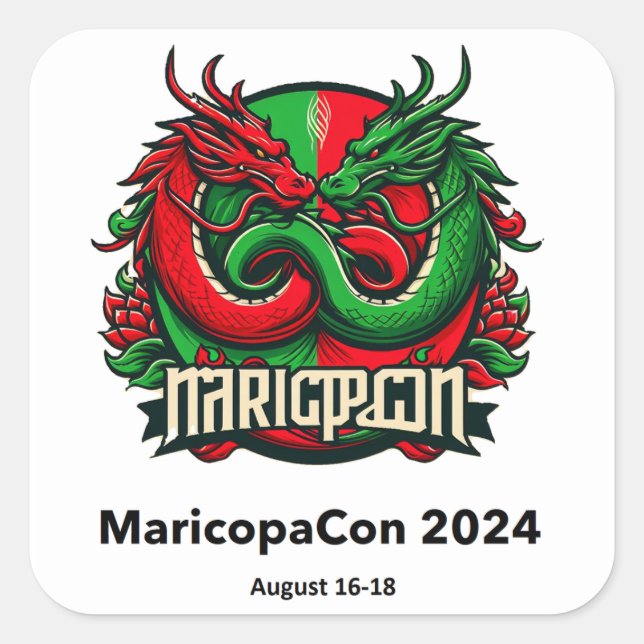 MaricopaCon 2024 Sticker (Drachen) (Vorderseite)