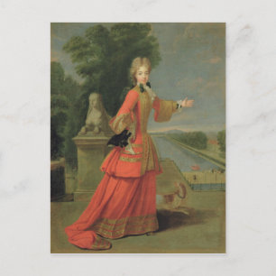 Marie-Adelaide de Savoie im Jagdkleid Postkarte