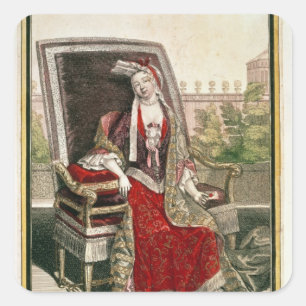 Marie-Anne Mancini Herzogin der Fleischbrühe Quadratischer Aufkleber