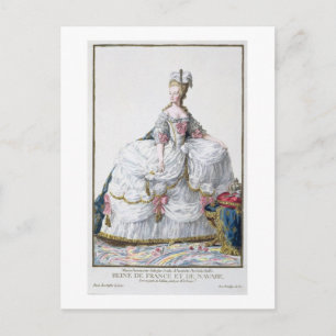Marie Antoinette (1752-93) von "Receuil des Estam Postkarte