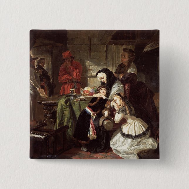 Marie-Antoinette (1753-93) Schluss adieu in das DA Button (Vorderseite)