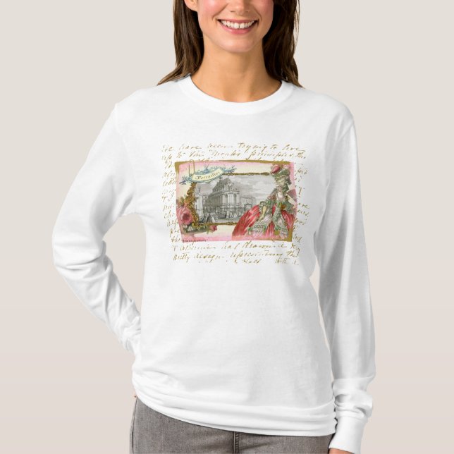 Marie Antoinette an Chateau-Versailles-Shirt T-Shirt (Vorderseite)