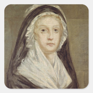 Marie Antoinette bei der Conciergerie Quadratischer Aufkleber