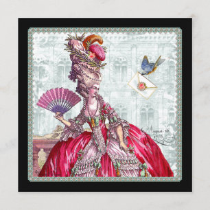 Marie Antoinette Bridal Dusche Einladung
