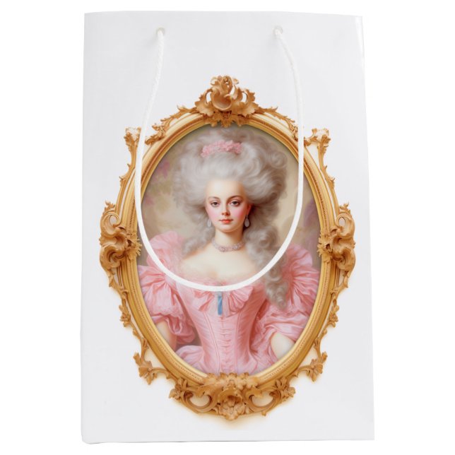 Marie Antoinette Bridal Geschenktasche Mittlere Geschenktüte (Vorderseite)