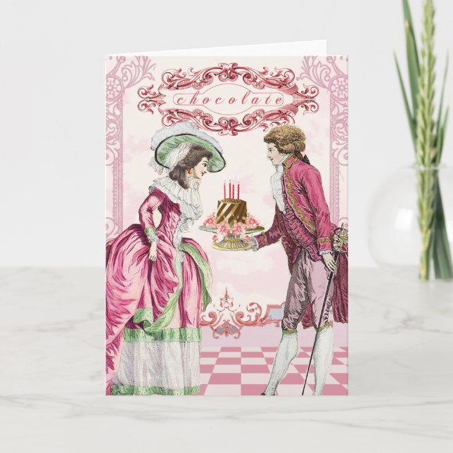 Marie Antoinette Chocolate Karte (Vorderseite)