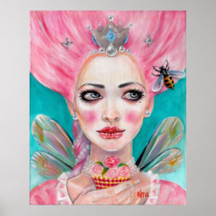 Marie Antoinette Cupcake Fee - Queen Bee poster