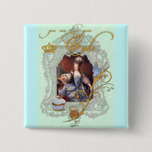 Marie Antoinette Cupcake und Bluebird Button