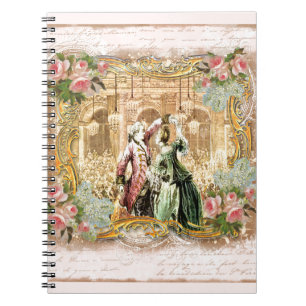 Marie Antoinette Dance Versailles in Pink Notizblock