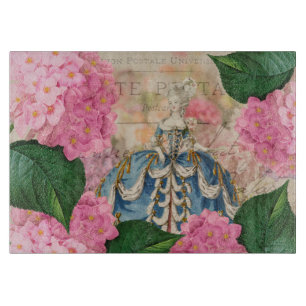 Marie Antoinette Decorative Glass Cutting Board Schneidebrett
