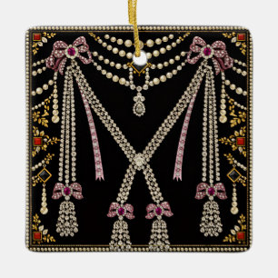Marie Antoinette französisch inspiriertes Design m Keramikornament