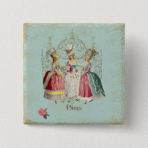 Marie Antoinette Französisch Paris Damen Button