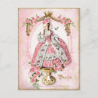 Marie Antoinette, Französisch, Paris, Rosa, Rose, Postkarte