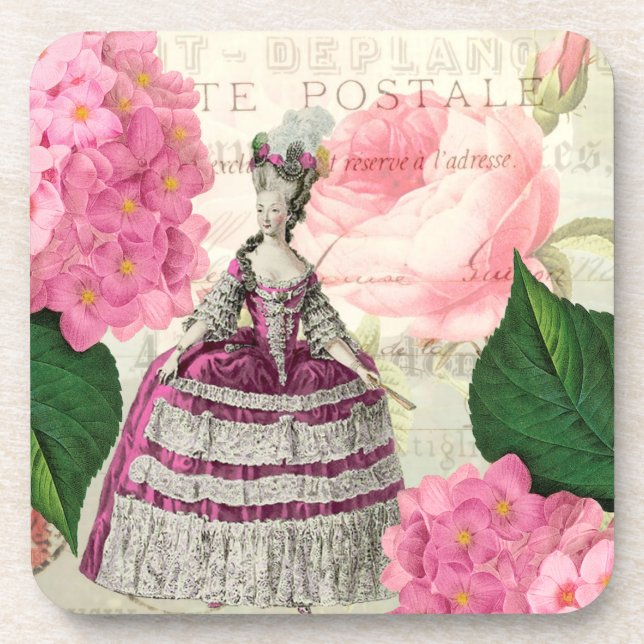 Marie Antoinette French Accent Untersetzer Set (Vorderseite)