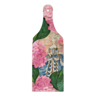 Marie Antoinette Glass Cutting Board Paddle Schneidebrett
