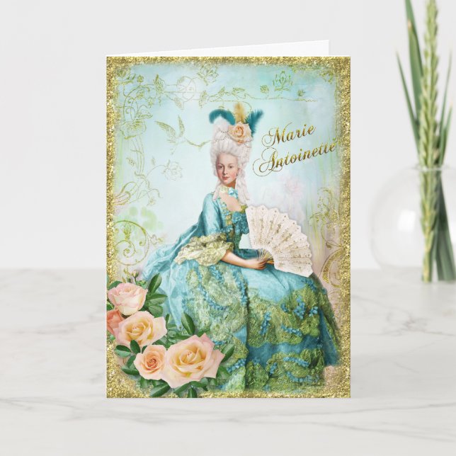 Marie Antoinette  Greeting Card Emerald garden Karte (Vorderseite)