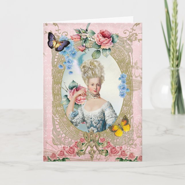 Marie Antoinette  Greeting Card Rose of Versailles Karte (Vorderseite)