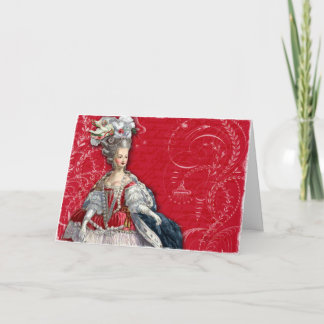 Marie Antoinette Holiday Card Feiertagskarte