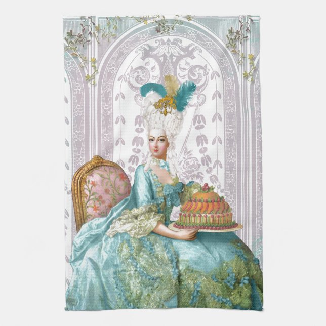 Marie Antoinette in Aqua Handtuch (Vertikal)