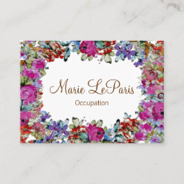 Marie Antoinette in Blume ~ Visitenkarte