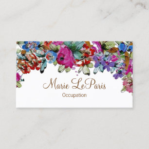 Marie Antoinette in Blume ~ Visitenkarte