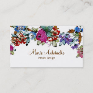 Marie Antoinette in Blume ~ Visitenkarten Visitenkarte