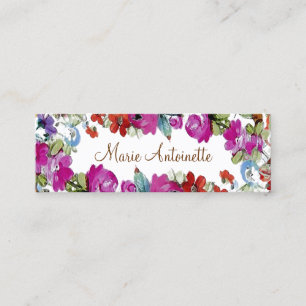 Marie Antoinette in Blumen ~ Visitenkarten Mini Visitenkarte