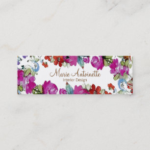 Marie Antoinette in Blumen ~ Visitenkarten Mini Visitenkarte