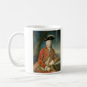 Marie Antoinette in der Jagd-Kleidung durch Kaffeetasse