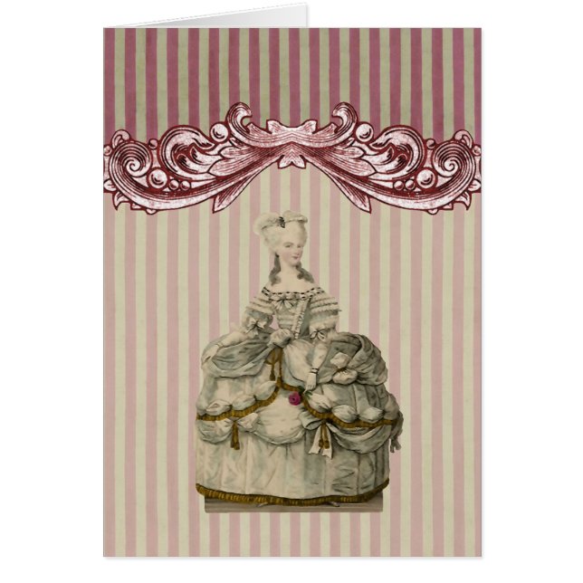 Marie Antoinette in Extravaganz ~ Karte (Vorne)